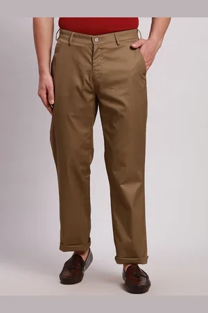 ColorPlus Men Cotton Tailored Regular Fit Trousers