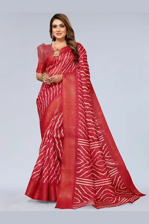 Moda Rapido Leheriya Zari Saree