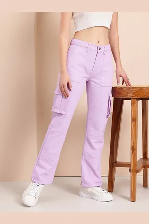 Mast & Harbour Women Straight Fit Cargo Jeans