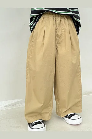 LULU & SKY Boys Loose Fit Pleated Trousers