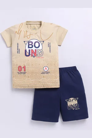 Zeal Boys Printed T-shirt with Shorts