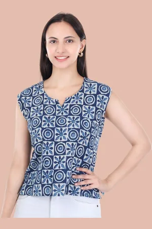 Moda Rapido Floral Print Cotton Top