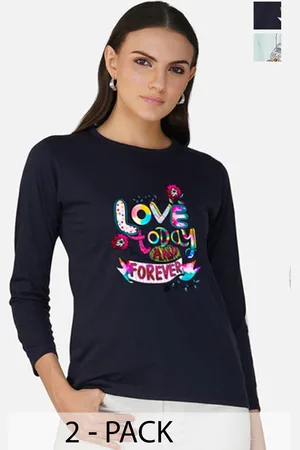 Metronaut Women 2 Printed Bio Finish Applique T-shirt