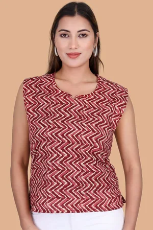 Moda Rapido Print Cotton Top