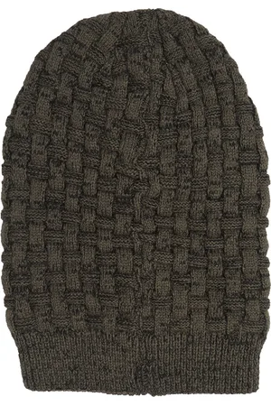 FabSeasons Unisex Brown Self Design Beanie
