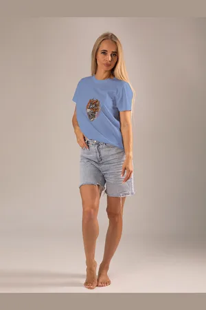 Moda Rapido Women Graphic Printed Round Neck T-shirt