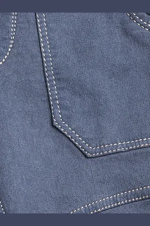 YK Boys Jogger High-Rise Light Fade Embroidered Jeans
