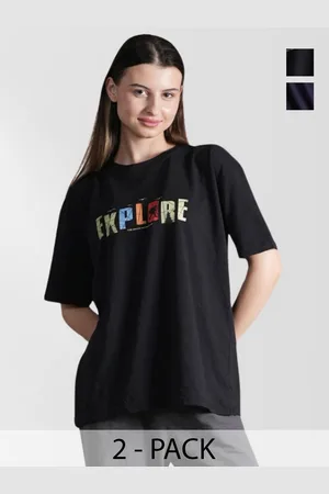 BAESD Women 2 Printed Applique T-shirt