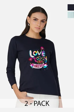 Metronaut Women 2 Printed Bio Finish Applique T-shirt