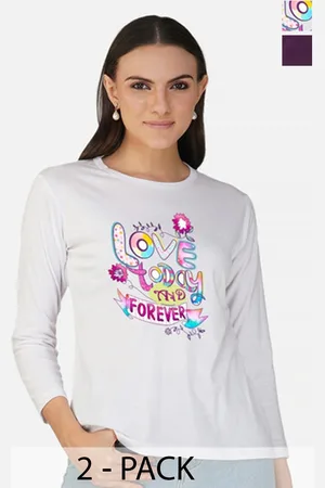 Metronaut Women 2 Printed Bio Finish Applique T-shirt