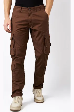 SPYKAR Men Straight Fit Cargos Trousers