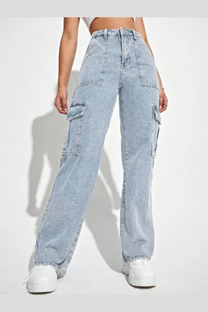 BAESD Women Comfort Fit Light Fade High-Rise Stretchable Jeans
