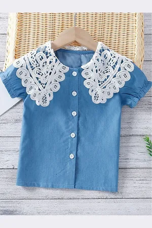 LULU & SKY Girls Opaque Printed Casual Shirt