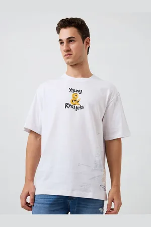 SPYKAR Men Graphic Printed Round Neck Cotton Relaxed Fit T-shirt