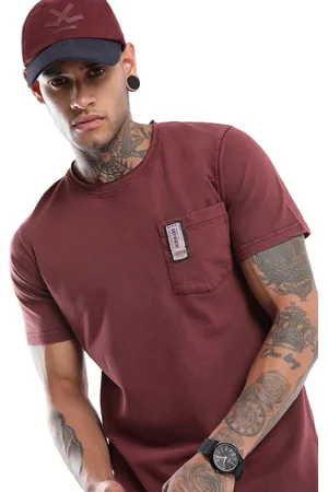 WROGN Men Solid Round Neck Pure Cotton Slim Fit T-shirt