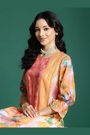 Sangria Floral Printed Kurta