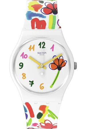 Swatch Unisex Printed Dial & Straps Analogue Watch SO28W108_WATCH