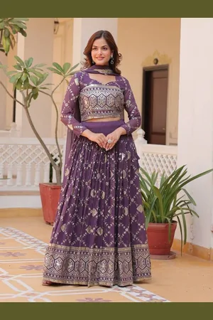Ethnic Yard Embroidered Ready to Wear Lehenga & Unstitched Blouse With Dupatta