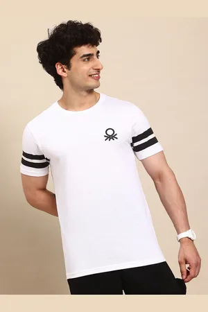 Benetton Stripe Detail T-shirt