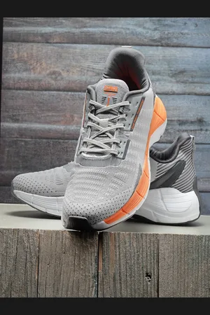 ASIAN Men Grey Mesh Running Non-Marking Shoes