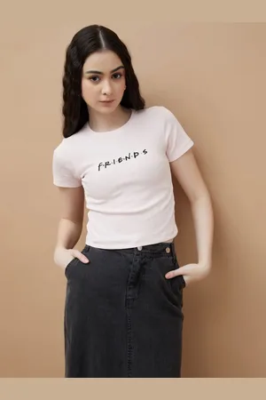 Lifestyle Women Typography Pockets T-shirt
