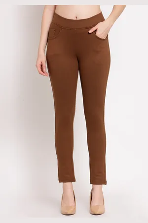 Vivienne Westwood Women Brown Skinny Fit Knitted Denim Jeggings