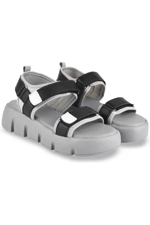 Shoetopia Girls Flatform Sandals with Buckles