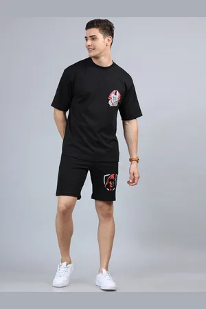 Bushirt Star Warrior Printed Oversized Pure Cotton T Shirt With Shorts
