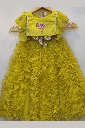 BAESD Girls Embroidered Silk & Georgette Lehenga With Blouse