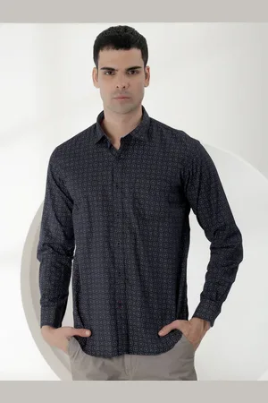 Cobb Men Slim Fit Opaque Printed Casual Shirt