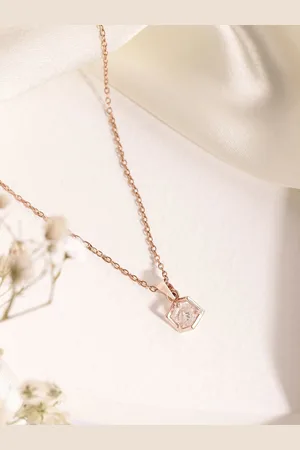 DressBerry Rose Gold Toned Chain and Pendant