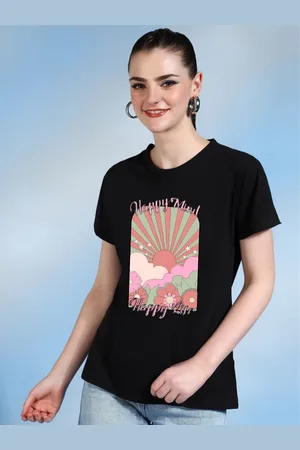 Moda Rapido Women Printed Tropical Bio Finish T-shirt