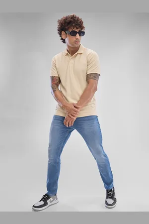 SPYKAR Men Polo Collar Solid Slim Fit T-shirt