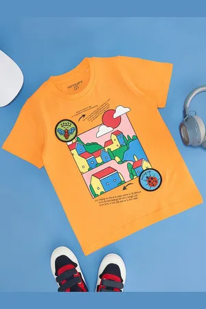 Pantaloons Boys Graphic Printed Round Neck Cotton T-shirt