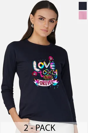 Metronaut Women 2 Printed Bio Finish Applique T-shirt