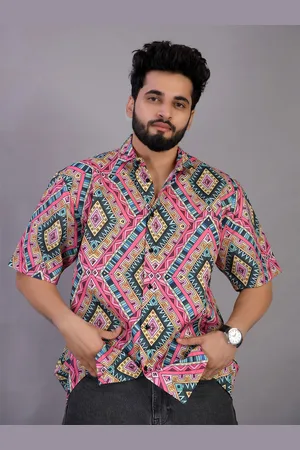Brown brothers Unisex Relaxed Opaque Printed Casual Shirt