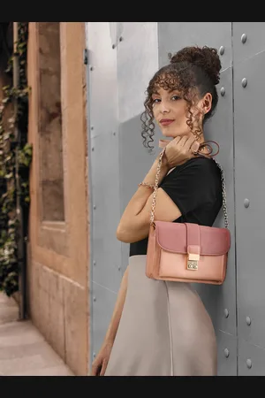 Mast & Harbour Pink Colourblocked Sling Bag