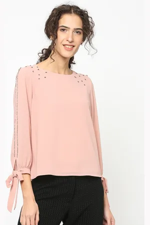Gipsy Women Pink Embellished A-Line Top