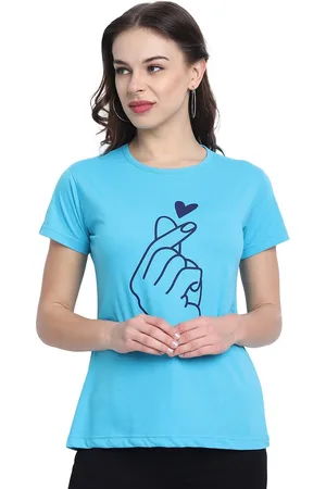 Moda Rapido Women Printed Bio Finish Cut Outs T-shirt