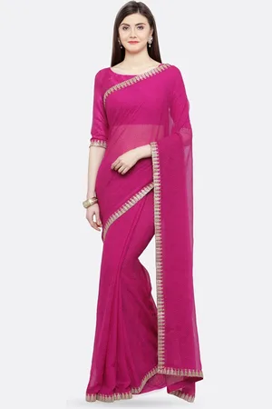 HRITIKA Floral Printed Embroidered Pure Silk Saree