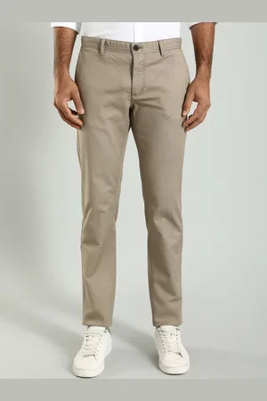 Indian Terrain Men Fit Regular Mid-Rise Trousers