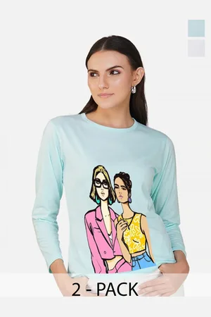 Metronaut Women 2 Printed Bio Finish T-shirt