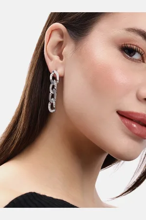 DressBerry Geometric Loop Drop Earrings