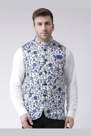 Hangup Men Printed Woven Nehru Jacket