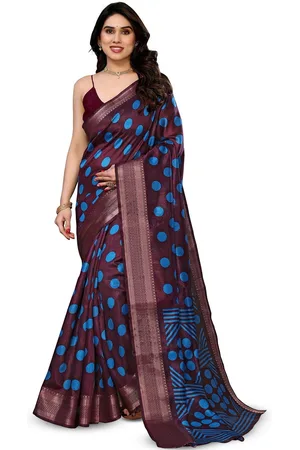 Moda Rapido Polka Dot Zari Saree