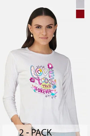Metronaut Women 2 Printed Bio Finish Applique T-shirt
