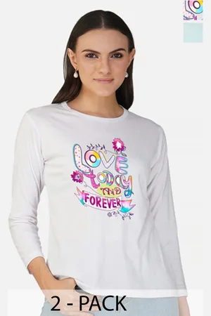 Metronaut Women 2 Printed Bio Finish Applique T-shirt