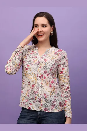 BAESD Women Slim Fit Floral Opaque Printed Casual Shirt