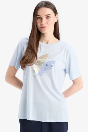 DeFacto Women Typography Printed T-shirt