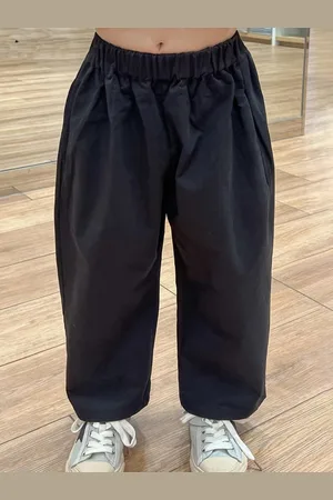 LULU & SKY Girls Straight Fit High-Rise Trousers
